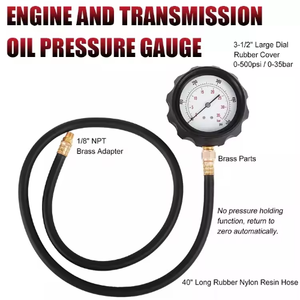12 pièces, manomètre automatique à boîte à ondes, testeur de pression d'huile, jauge de pression d'essence et de diesel - Product Image 4