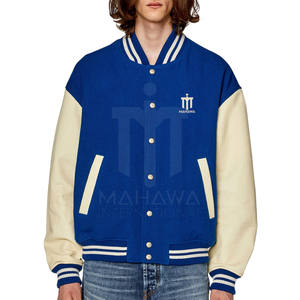 Veste de survêtement pour homme, coupe-vent, respirante, écologique, col montant, logo frontal, mélange coton/laine, haute qualité - Product Image 1