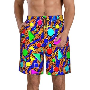 2025 été nouveau géométrique 3d numérique imprimé Shorts décontracté Shorts à la mode marque bord de mer vacances plage Shorts Couple même Style - Product Image 2