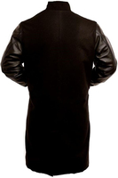 Nouvelles vestes longues Varsity Letterman Turn Down Shoulder Baseball College Jacket Pakistan Fabrication Prix avec cuir véritable