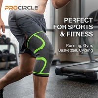 Genouillère élastique respirante pour soulager les douleurs articulaires, pour hommes et femmes, idéale pour la gym, l'entraînement et le basketball