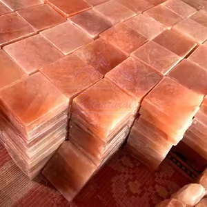 Ladrillos de sal rosa del Himalaya de 1x4x8 pulgadas para decoración de pared interior de sala de vapor tamaños personalizados azulejos ladrillos - Product Image 3