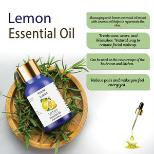 100% Huile Essentielle de Citron Biologique Haute Concentration Parfum Pur Cheveux Soins du Corps et Aromathérapie Pressée à Froid En Vrac - Product Image 3