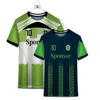 Ensemble de maillots de football réversibles à double couche personnalisés pour hommes, imprimés, respirants, durables, antibactériens, séchage rapide, entièrement personnalisables