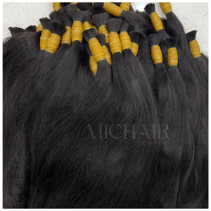 Extension de cheveux en vrac Extensiones De Cabelo Humano non traités lisse Megahair vente en gros 100% cheveux humains - Product Image 5
