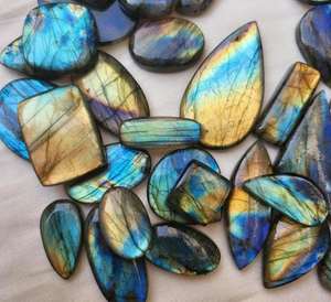 Cuentas de labradorita multillamativas naturales de calidad AA, forma de Rondelle facetada, fabricación de joyas de Briolette certificadas por terceros - Product Image 1