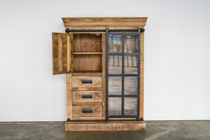 Nouvelles armoires industrielles Armoires de salon industrielles en bois massif Buffet de ferme Meubles de chambre à coucher avec armoires - Product Image 4