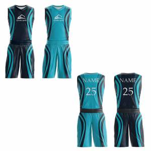 Ropa de baloncesto de alta calidad personalizada, uniforme de baloncesto transpirable, equipo de baloncesto reversible, diseño DualPlay - Product Image 3
