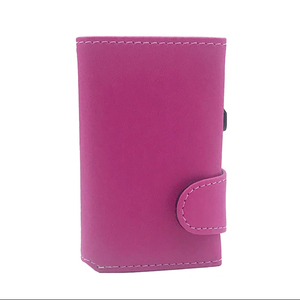 กระเป๋าสตางค์และที่ใส่บัตรทําจากหนังนิเวศพร้อมคลิปเพื่อให้บัตรของคุณมีอยู่เสมอสําหรับสไตล์กระเป๋าสตางค์แฟชั่น - Product Image 1