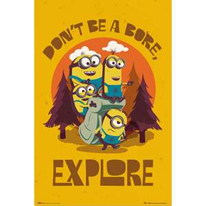 Modern for Minions 2 Birthday <b>Poster</b> Searching for the Mini Boss Made of Paper - Product Image 1