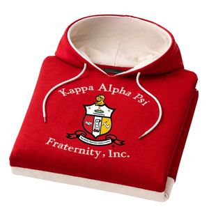 Sudadera con Capucha Kappa Alpha Psi Krimson, Talla Real, Felpa Premium, Bordado con el Escudo de Letras Griegas, Estilo Clásico - Product Image 6
