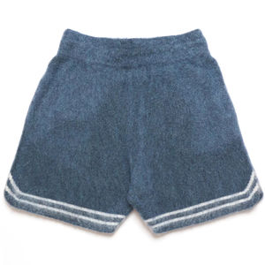 Collection Hiver 2026 – Short en Mohair Uni Personnalisé pour Femme, Grammage Élevé, Matière Chaude 100% avec Décoration en Fourrure - Product Image 2