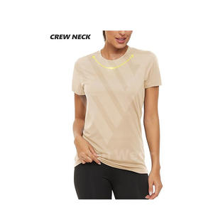 T-shirt de sport extensible et écologique pour femmes, sport de plein air, course à pied, respirant, séchage rapide, haute performance, bas prix - Product Image 4