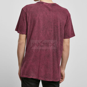 T-shirts de lavage à l'acide sur mesure OEM pour hommes 100% coton léger en gros à vendre - Product Image 2