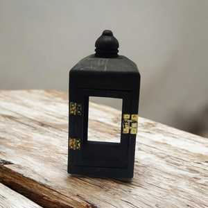 Mini farolillos y portavelas de madera de mango negro hechos a mano para la decoración del hogar para las vacaciones de Pascua y Navidad para la sala de estar - Product Image 2