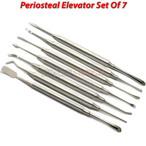 Elevador perióstico Juego de 7 Periodoncistas Buser Prichard Implante Cirugía Oral Elevadores dentales Kit de instrumentos médicos quirúrgicos - Product Image 2