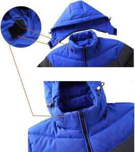 High Street 2025 <b>Men's</b> Waterproof Polyester Puffer <b>Jackets</b> Customized Design With Hooded Coat Oem Service From Pakistan - Product Image 4