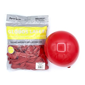 Party Love <b>Latex</b> Balloons 12cm <b>Red</b> 100pcs Bag Decorative Party Supplies - Product Image 1