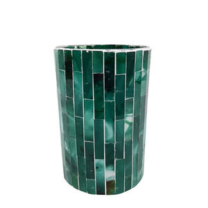 Hot Selling <b>Glass</b> Round Votive Holder Brown Mosaic Candle Stand & Holder For Home Restaurant & Wedding Decoration - Product Image 2