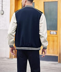 Chaqueta Bomber de pana de alta calidad para hombre Diseño de béisbol Letterman personalizado para mantener el calor en invierno - Product Image 3