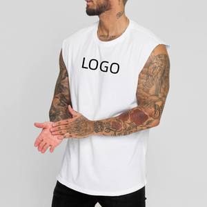 Chaleco lavado de gran tamaño para hombre recién llegado, camiseta sin mangas desgastada Vintage de algodón hecha en fábrica, camisetas de gimnasio al por mayor, novedad - Product Image 6