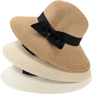 Custom Printed Brim Modern Adult Sports <b>Straw</b> <b>Hat</b> Bulk Cowboy and Beach Under Brim <b>Hats</b> for Travel and Business Scenes - Product Image 2