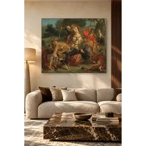 ภาพพิมพ์บนผ้าใบลายล่าสัตว์ของฟิดา เดลาครัวซ์ - Product Image 5