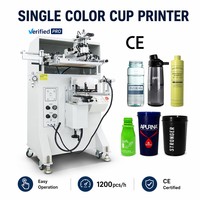 Máquina de Serigrafía Semiautomática de Alta Velocidad y Fácil Operación para Vasos de Plástico, Vidrio y Papel - Impresora de un Solo Color para PP y PVC