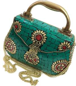 Nuevo y elegante bolso de mano de mosaico hecho a mano para mujeres y niñas, el mejor monedero de noche vintage, elegante joyero de HAND MADE CRAFT - Product Image 4