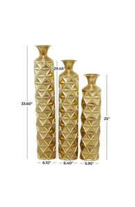 Home Tabletop Decorative Electroplated Metal <b>Vase</b> With Golden and Brown Wedding Centerpiece for Reception Table Flower <b>Stand</b> - Product Image 6