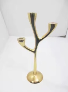 Candélabre de luxe pour décoration de mariage bougeoir en métal dernier candélabre nouveau bougeoir en métal pour mariage - Product Image 6