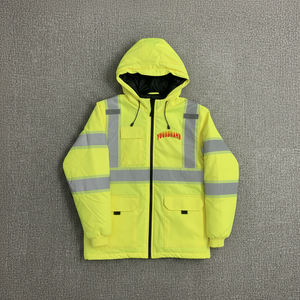 Chaquetas de Seguridad Reflectantes de Alta Visibilidad, Personalizadas, Cálidas y Resistentes al Viento, con Bolsillo - Product Image 5