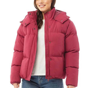 Wholesale <b>Top</b> Quality Custom Logo Nylon Winter Quilted Jacket <b>Bubble</b> Coat Women Puffer Jacket New Design Wholesale High Quality - Product Image 6