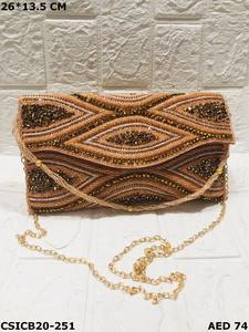 Handcrafted Designer Bridal Evening Ethnic Ladies <b>Clutch</b> Bag Evening Handcrafted Bridal <b>Clutch</b> Plus Sling Bag - Product Image 2