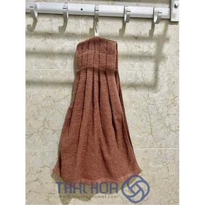 100% coton 75 grammes tissu éponge teint uni lourd 15*42cm chiffon de nettoyage de literie avec boucle suspendue techniques tricotées - Product Image 4