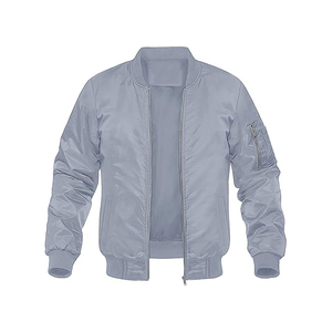 Chaqueta bomber de béisbol clásica para hombre con carcasa cortavientos y forro suave para todas las estaciones - Product Image 2