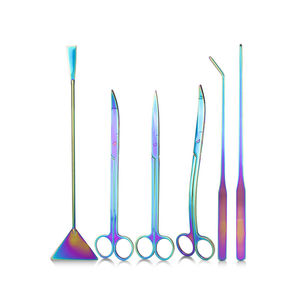 Kleur Roestvrijstalen <span class=keywords><strong>Aquarium</strong></span> <span class=keywords><strong>Tank</strong></span> <span class=keywords><strong>Aquarium</strong></span> Plant Pincet Schaar Spatel Gereedschap Vis Starterkit Tool <span class=keywords><strong>Aquarium</strong></span> Set - Product Image 2