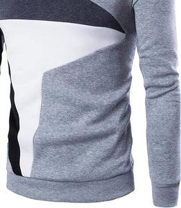 Sudadera con capucha y panel de moda para hombre, ropa deportiva informal transpirable impermeable con estampado Digital de otoño - Product Image 4