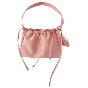 Bolsa de maquillaje de belleza Poliéster Logotipo personalizado Material de algodón ligero Bolsa de cosméticos de maquillaje de viaje rosa - Product Image 6