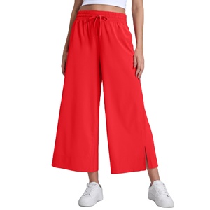 Windproof Cotton <b>Pants</b> with Heat-Transfer Printing Women's <b>Pants</b> & Trousers High Quality Wholesale Flared Trousers - Product Image 1