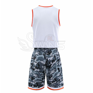 Conjunto de camiseta de baloncesto para hombre, camiseta sin mangas con estampado de camuflaje y pantalones cortos que absorben la humedad, ropa deportiva para todas las estaciones, baloncesto para hombre - Product Image 2