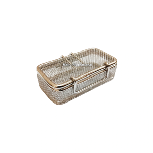 Premium Wire Mesh Sterilization <b>Box</b> with Lid Stainless Steel High-Efficiency Sterilizer <b>Box</b> for <b>Medical</b> Use Ideal for Tools - Product Image 6