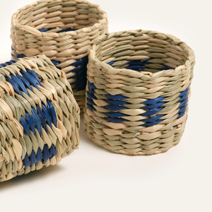 Anillos para Servilletas Hechos a Mano, Porta Servilletas de Pasto Marino Natural, Decoración de Mesa de Comedor, Accesorios Ecológicos Estilo Boho de Vietnam - Product Image 3