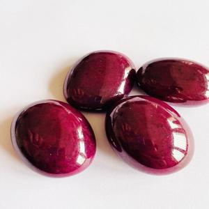 CABOCHON DE RUBIS NATUREL DE QUALITÉ AAA NON CHAUFFÉ NON TRAITÉ AVEC UNE QUALITÉ TRÈS INCROYABLE ET LUSTRE CHAQUE PIERRE - Product Image 3