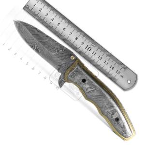 Vente chaude Damas Acier Couteau De Poche Pliant DD-FK-555 pour EDC Survie En Plein Air Chasse et Camping Multi-Outil Bushcraft - Product Image 5