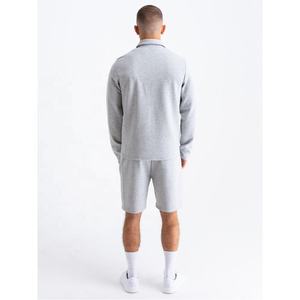 Conjunto de Camiseta y Pantalones Cortos de Algodón Sólido, Estilo Vintage, para Hombre, Verano, Transpirable, de 240 g/m², Personalizable - Product Image 2