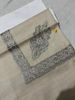 Syal pasmina katun Turma kualitas Premium desain Kashmiri untuk pria persegi gaya Arab sorban dan syal kepala