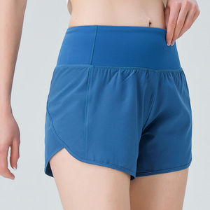 Pantalones cortos de entrenamiento sin costuras de cintura alta para mujer, pantalones cortos de Yoga de secado rápido para levantamiento de cadera - Product Image 3