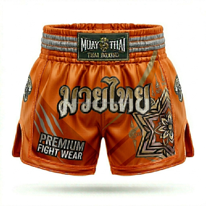 Shorts de Muay Thai OEM avec logo personnalisé, en polyester satiné, pour la boxe, le kickboxing et les arts martiaux, fabrication en gros - Product Image 4