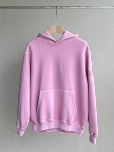 Sweat à capuche de qualité supérieure à capuche 100% coton étiquette surdimensionnée sweats à capuche pour hommes imprimé bouffant - Product Image 2